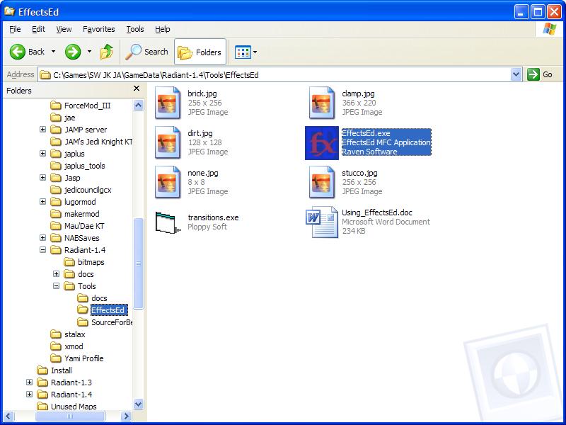 EffectsED, nested inside a few folders.