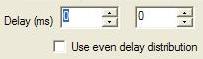 The Delay values